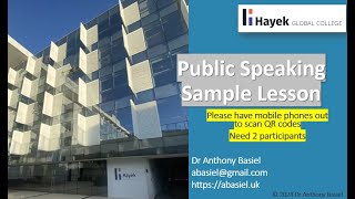 Public Speaking - interactive video