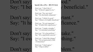 Upgrade Your English for IELTS | Speak Like a Pro with Advanced Phrases