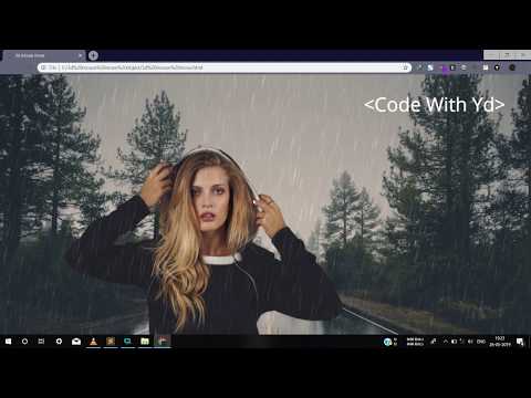 3D Photo Effect using JavaScript | Rain effects 3D mouse Move object