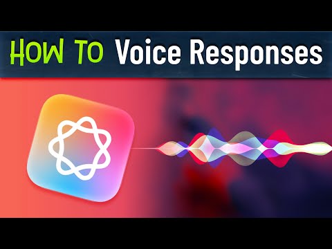 Turn On Voice Responses in Apple Intelligence Siri