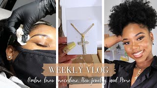 VLOG | FINALLY DID OMBRE BROWS! + KVD GOOD APPLE FOUNDATION + NEW FAVOURITE JEWELRY | CHEV B.