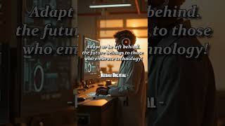 Tech Quote 2 | Adapt or Vanish ? #TechQuotes #Innovation #Technology #Motivation #Shorts