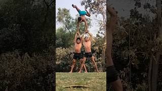 acro yoga performance prectice..#shorts #viral #trending #army #indianarmy #2023update #yoga #status