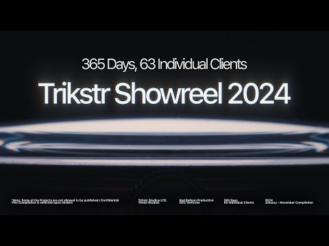 Trikstr Showreel 2024 - 365 days, 63 Individual Clients