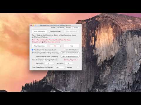 Mouse and Keyboard Recorder on Mac OS X