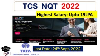 TCS NQT 2022 - 2023 Registration | 2018 - 2024 Batch | TCS Off Campus Recruitment 2022 for Freshers