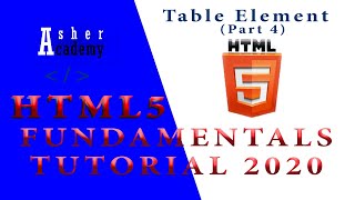 HTML Table Element (Part 4) - The colgroup element