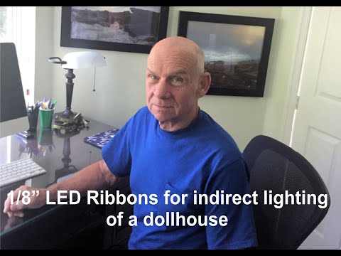 Indirect lighting using 1/8" LED ribbons