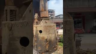 深孔打桩，好的工艺和工具可以提高工作效率#shorts