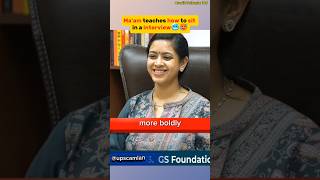 How to sit in a interview 🥶|UPSC Interview..#shorts