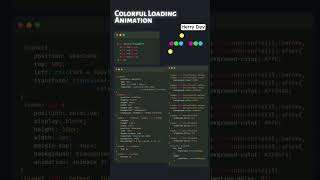 🚀 Colorful Loading Animation in HTML & CSS | Easy & Modern Tutorial 🎨||#shorts #2025 #web3 #coding