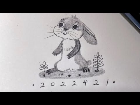 19速写｜铅笔手绘｜有谁会不喜欢小兔子呢？
