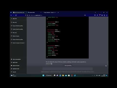 ChatGPT code image gallery and login form #chatgpt #openai #coder #ai