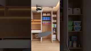 All-in-One Pantry & Utility Cabinet Design | Smart Storage Setup 2025 🧃🧺✨