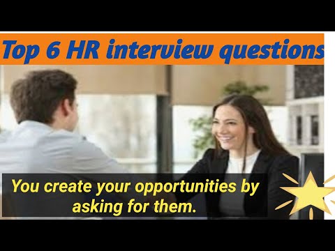 HR Interview questions | 6 most Common questions | HR Interview Tips | HR Interview for Freshers.