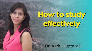 How to study effectively