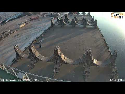 Fabcon work onboard DONGBANG GIANT No.6 - Full Timelapse