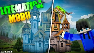 The Best LITEMATICA MOD For Minecraft PE 1.21+ 🔥 | Hologram Mod MCPE [Custom Builds🤯]