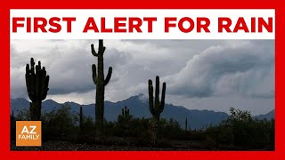 First Alert for rain chances this week in Phoenix area