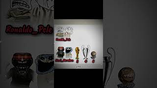 Ronaldo🇵🇹 & Pele🇧🇷 vs Messi🇦🇷 & Maradona🇦🇷in the trophies🏆🔥#shorts #ronaldo #messi #pele #maradona