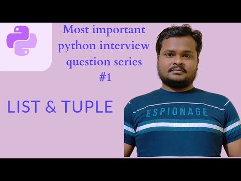 List and Tuple in python || Most important Python interview questions || Python coding|| #Python
