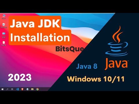 How to install java jdk in windows 10/11 || java 8 || BitsQue