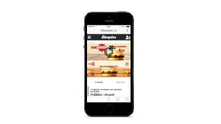 A inline video with a product slider for Buger King on Webtraffic Norway