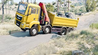 Mobil vs Potholes #17 - BeamNG Drive