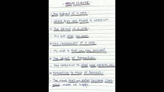 Noun clause #english #grammar