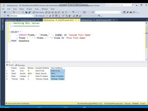 Learn SQL-Server Function| SQL-Server String Function | CONCAT Function