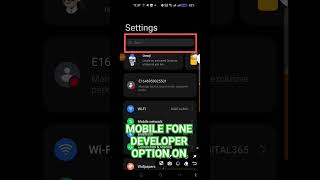 mobile fone developer Option on#developeroption #mobiledeveloper #developeroptions