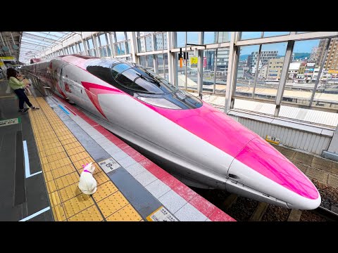 Riding Japan’s Hello Kitty Bullet Train | Osaka - Hiroshima