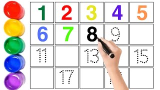 How to write Numbers for Toddlers and Kids | 1234 Numbers writing and counting