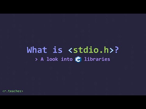 What is stdio.h? A brief look into libraries in C