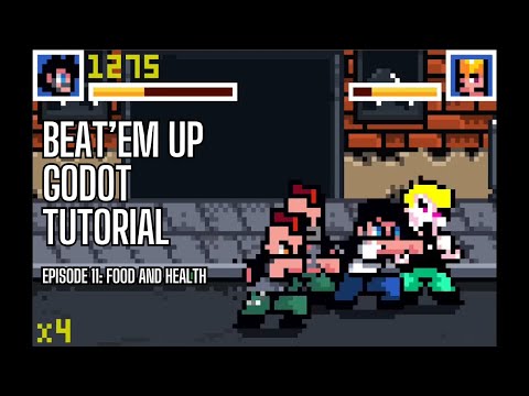 Create a Beat 'em up game in Godot! (Part 11/20: Food and Health)