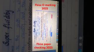 Federal board Paper checking 2025 | fbise e marking | Physics HSSC #fbiseresult #fbise #physics