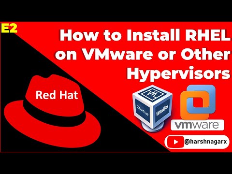 How to Install RHEL on VMware or Virtual Box - RHCSA Tutorials - E2 English - Harsh Nagar