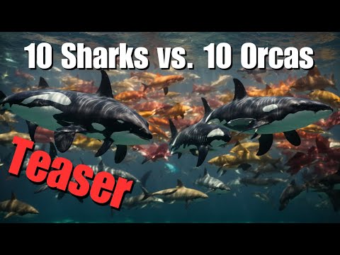 10 Sharks vs. 10 Orcas Teaser | Oceanic Showdown - Stick nodes