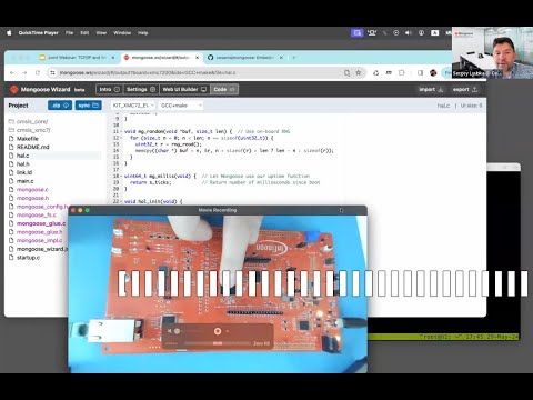 Infineon / Cesanta joint webinar on creating Web UI on XMC7000 microcontrollers