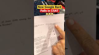 After ChatGPT, now Google Bard fails UPSC CSAT #csat #upsc #upscprelims #prelims