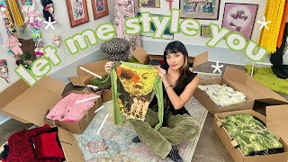 THRIFT WITH ME // curating and giving away *FREE* style bundles!!!