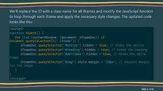 Hiding Elements in All Iframes Using PHP and JavaScript Effortlessly