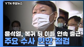 윤석열, 복귀 뒤 이틀 연속 출근...주요 수사 현안 점검 / YTN
