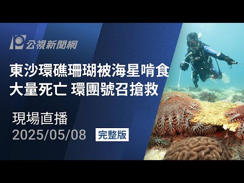【#PLive】東沙環礁珊瑚被海星啃食大量死亡 環團號召搶救 現場直播
