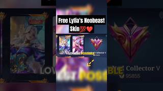 Free Lylia's Neobeast Skin💯❤️ #mobilelegends #lyliamlbb #freeskins #mlbbevents