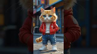 😺 "Funny Hip-Hop Cat Breaks the Internet!" #FunnyCat #HipHopCat #ViralCat  #CatDance #YouTubeShorts