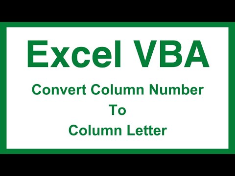 Excel VBA - Convert Column Number to Letter With This Simple Tutorial