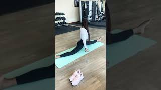 Perfecting my Hanumanasana 🧘🏾‍♀️ #yoga #Hanumanasana #ashtanga