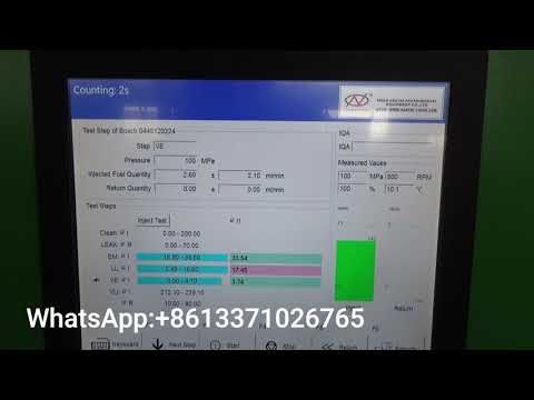 CR966 Common Rail Injector Testing Vedio