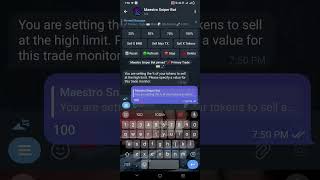 how to set autosell in maestro sniper bot